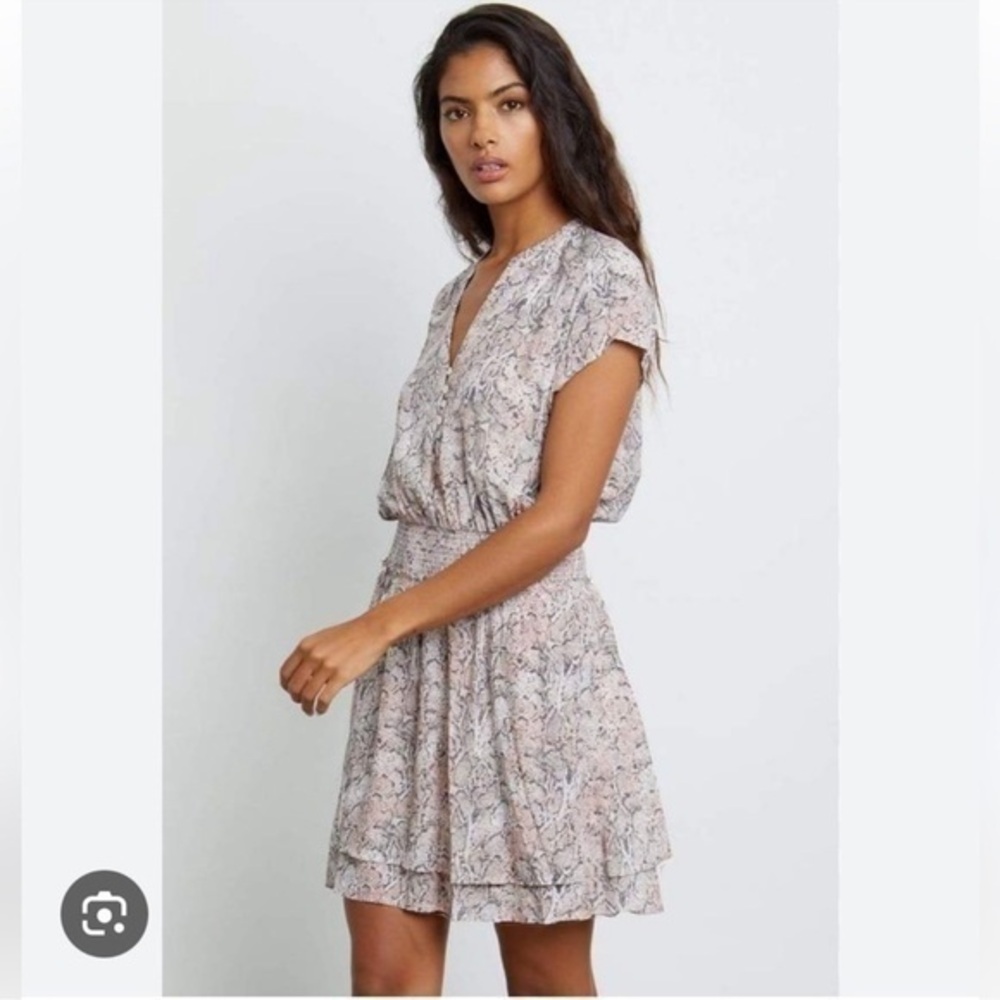 Rails Karla Printed Dress-Watercolor Snakeskin